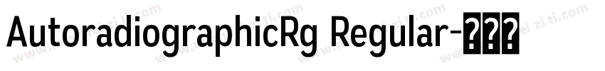 AutoradiographicRg Regular字体转换